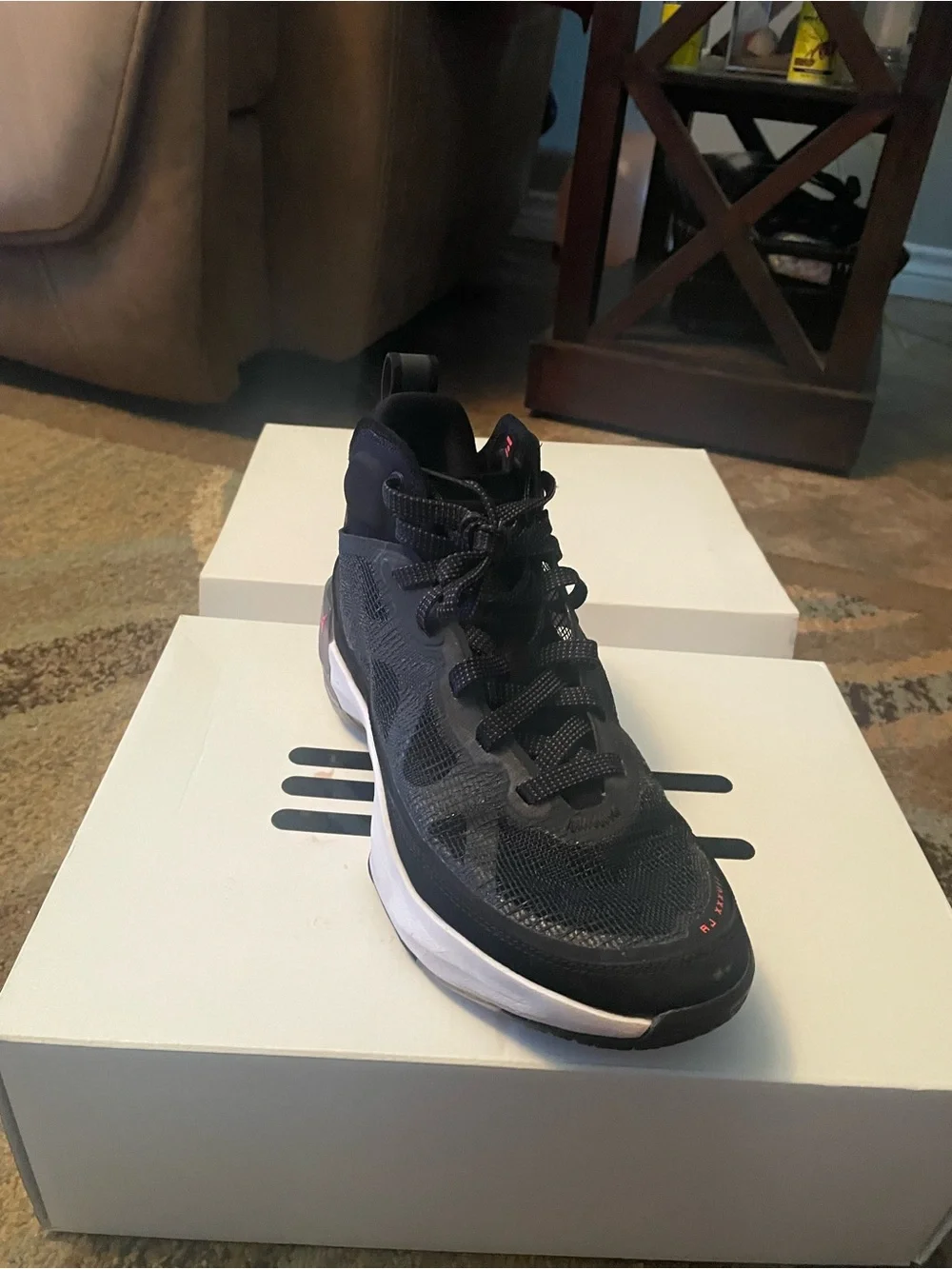Youth Black Athletic Sneakers - Brand Unspecified